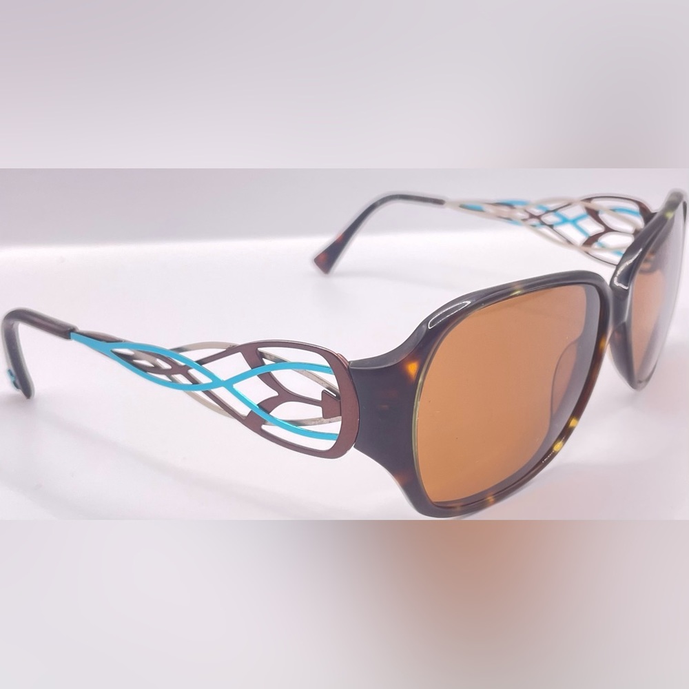 Koali Brown Oval Sunglasses Frames Only